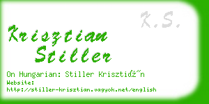 krisztian stiller business card